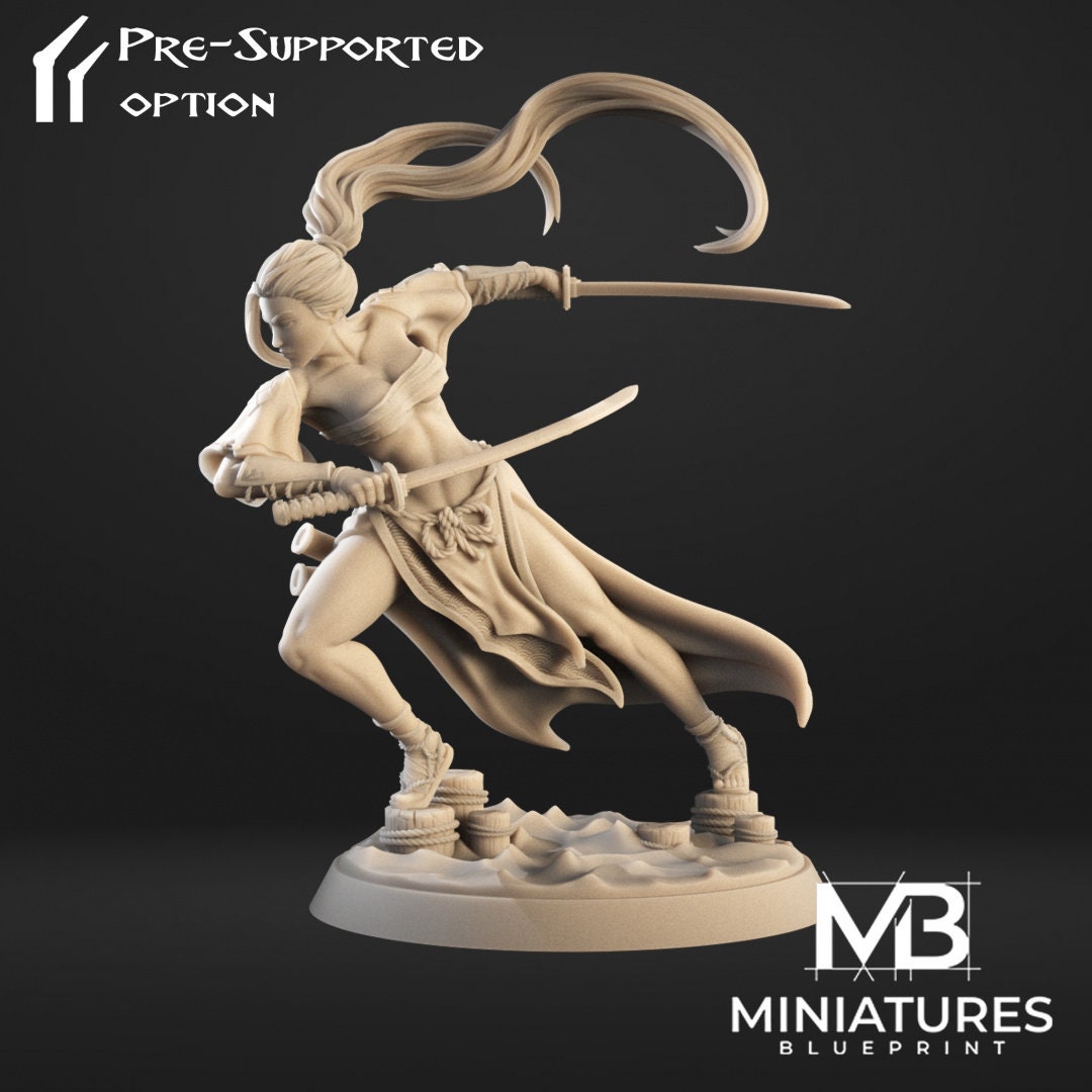 Tachibana Immortal Blades | Miniatures Blueprint | UNPAINTED Miniature in Resin