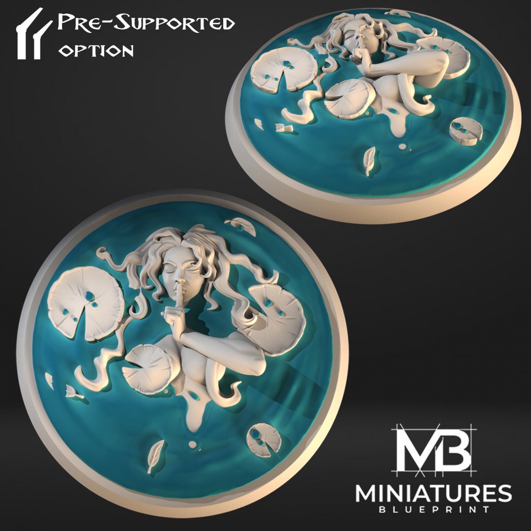 Water Nymphs (3 versions) | Miniatures Blueprint | UNPAINTED Miniature in Resin