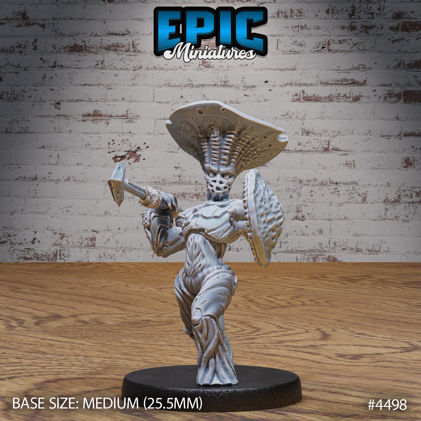 Mushroom Folks Set (3 versions) | Fungus Warrior | Swamp Encounter | Epic Miniatures | UNPAINTED Miniature in Resin