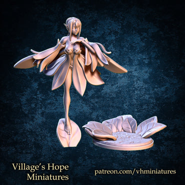Lily Fairy | Village's Hope Miniatures | UNPAINTED Miniature in Resin