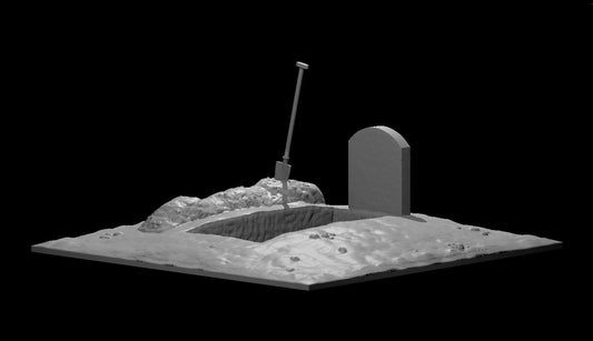 Open Gravesite | MZ4250 | UNPAINTED Miniature in Resin