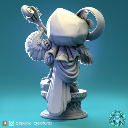 Bird Bard Opolovnik | Pepunki Creatures | UNPAINTED Miniature in Resin