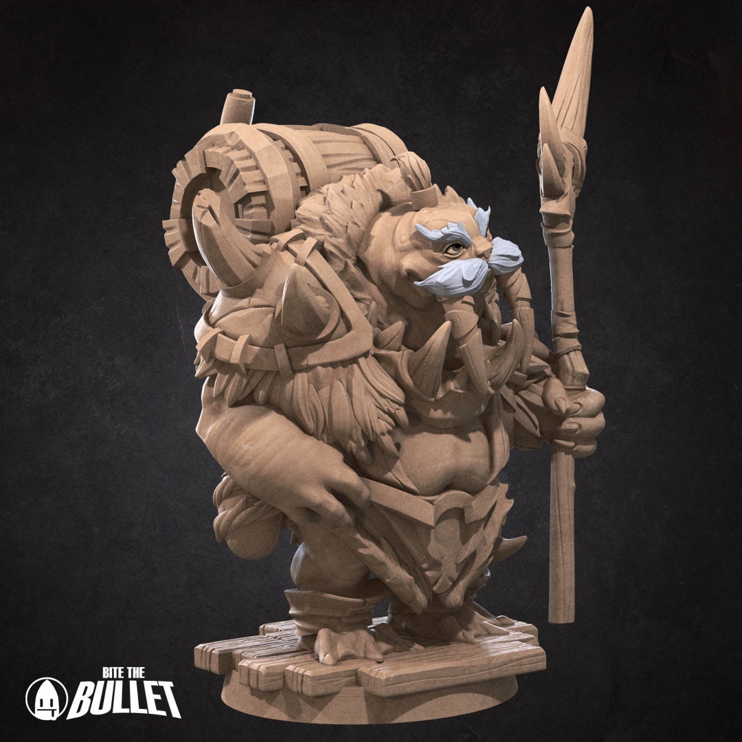 Walrus Mead Vendor (2 versions) | Bite the Bullet | UNPAINTED Miniature in Resin