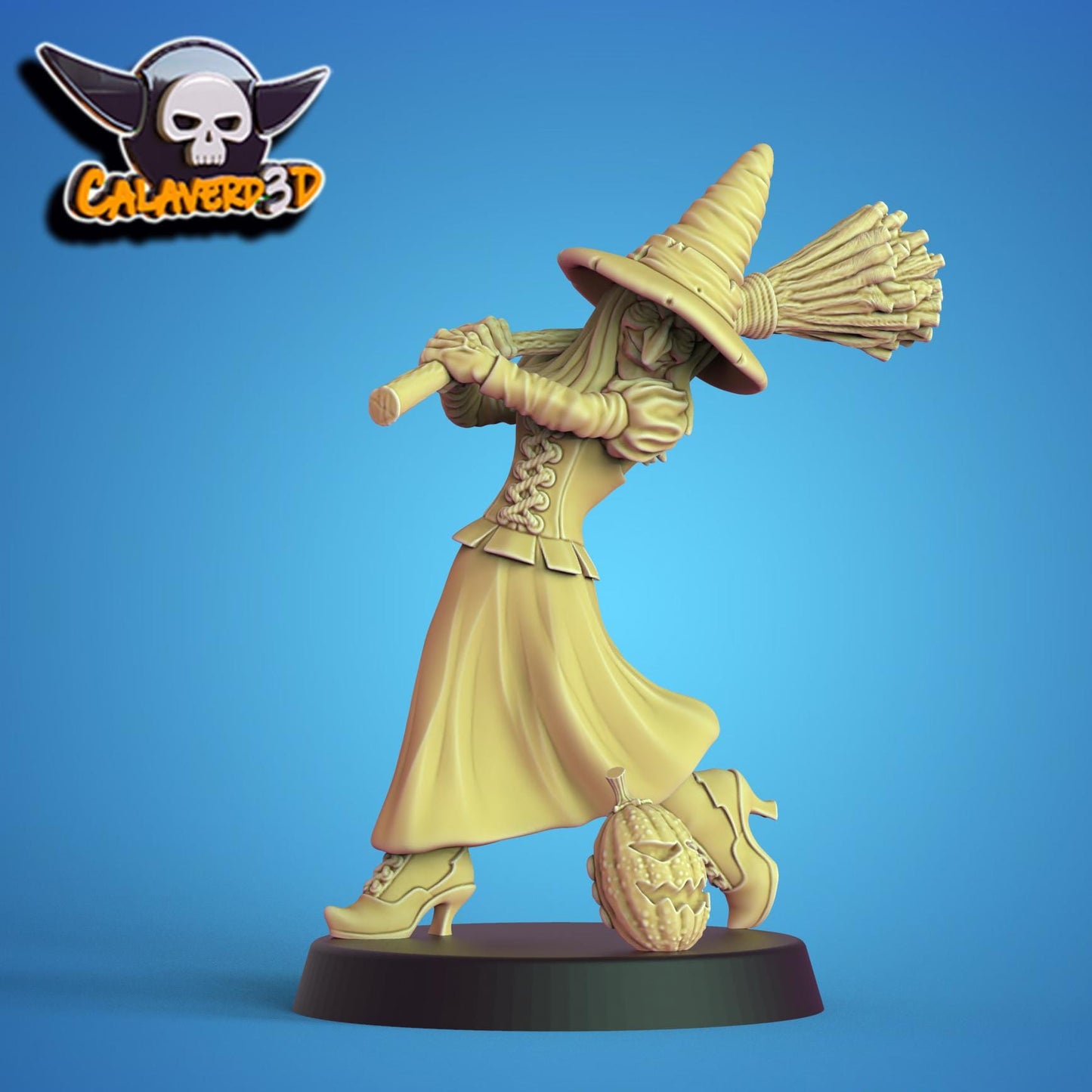 Halloween Witches Fantasy Football Team | Calaverd3D | UNPAINTED Miniature in Resin