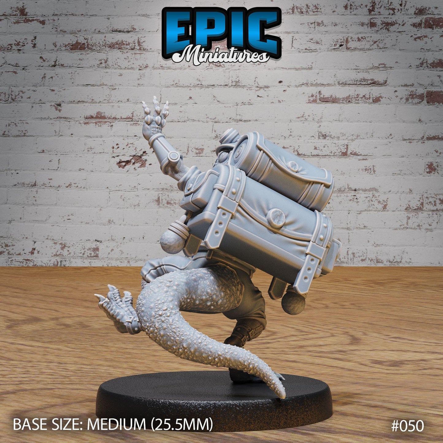 Brave Lizard Adventurer Set | Lizardfolk Warrior | Lizard Men Fighter | Epic Miniatures | UNPAINTED Miniature in Resin