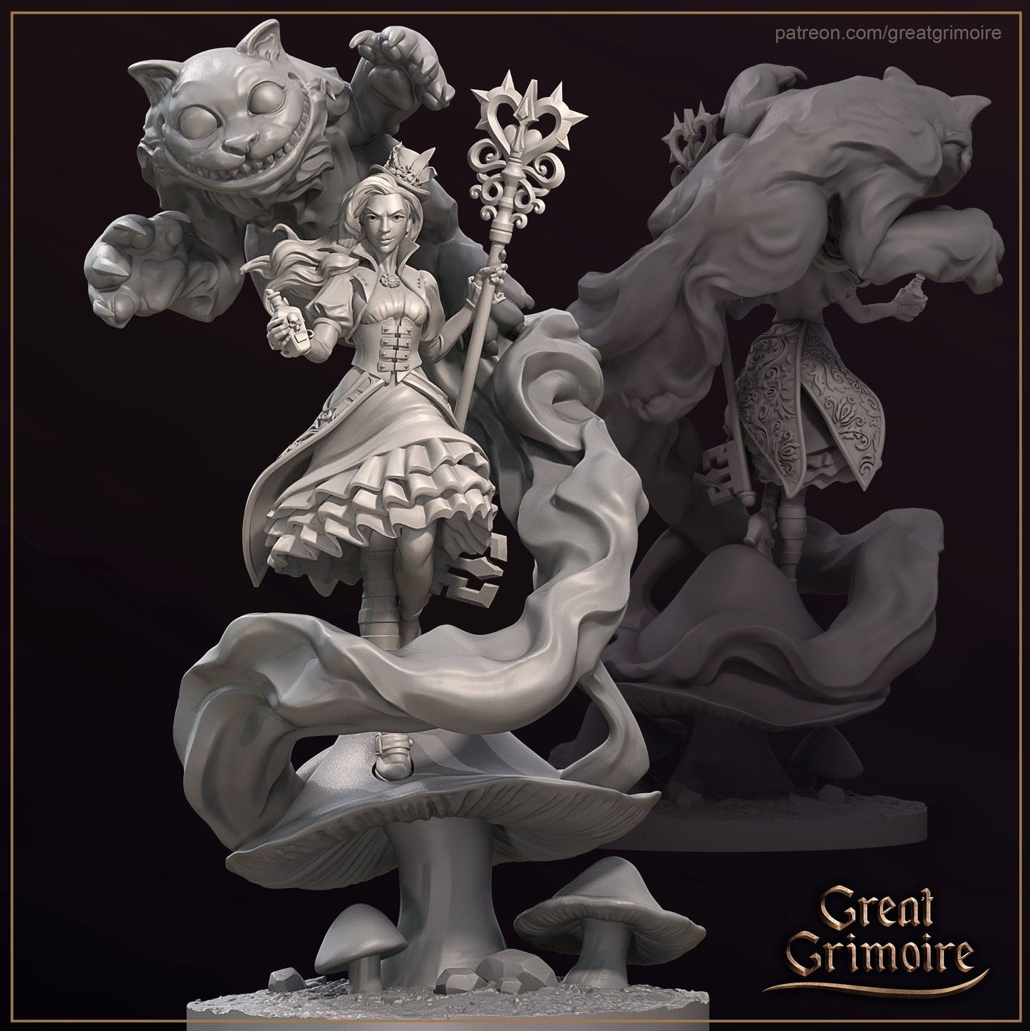 Alice, the Wishmaster | Great Grimoire | UNPAINTED Miniature in Resin
