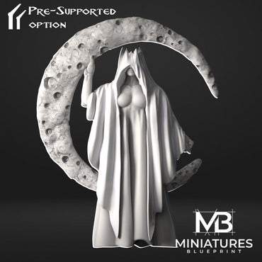 Moon Queen (with or without tentacles) | Miniatures Blueprint | UNPAINTED Miniature in Resin