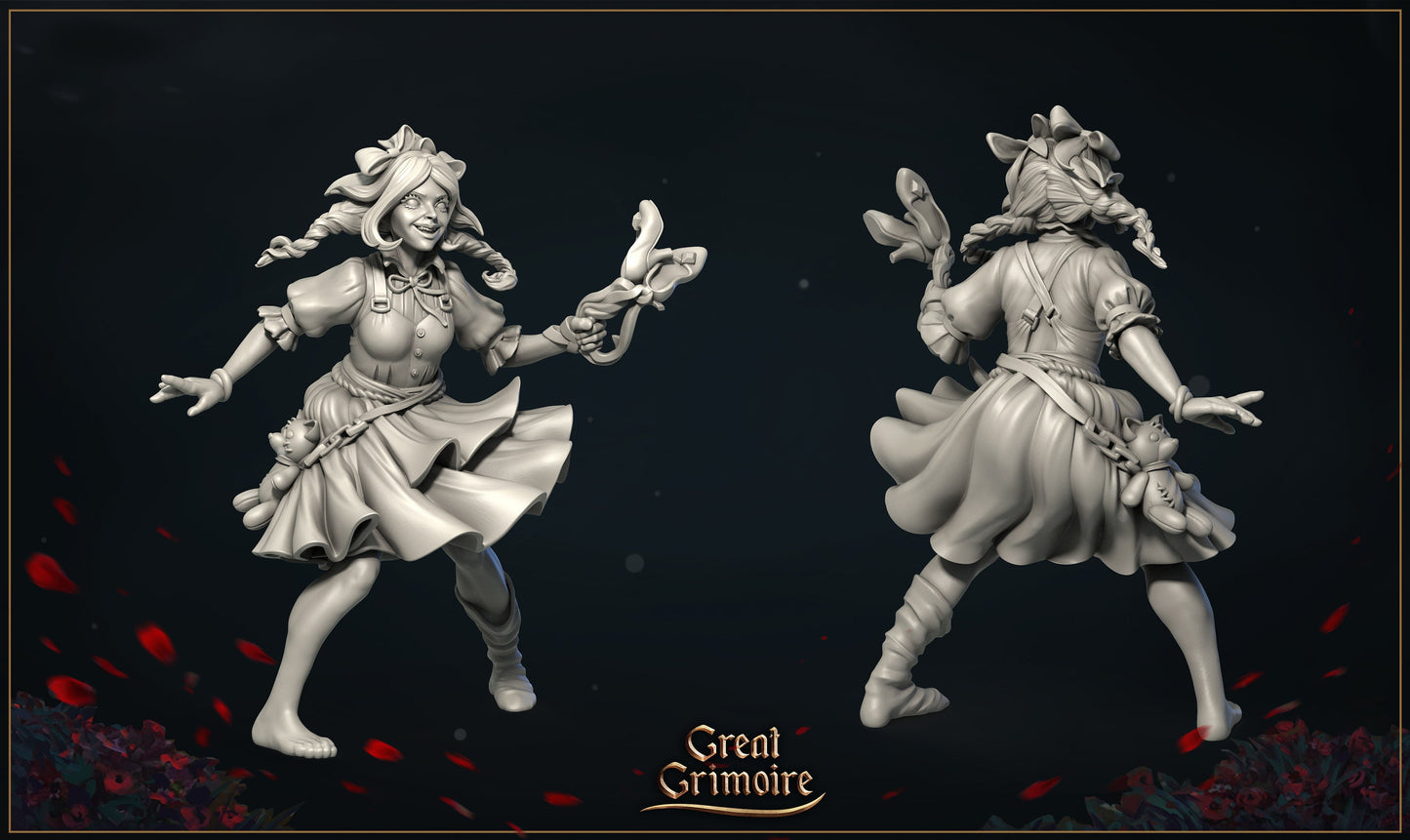 Dorothy & Friends | Wizard of Oz | Veil of the Emerald Dreams | Great Grimoire | UNPAINTED Miniature in Resin