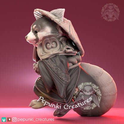 Red Panda | Pepunki Creatures | UNPAINTED Miniature in Resin