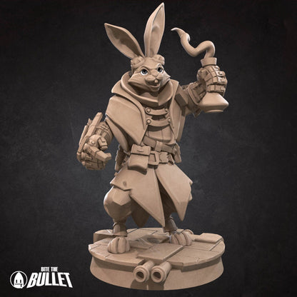Harengon Artificer | Bite the Bullet | UNPAINTED Miniature in Resin
