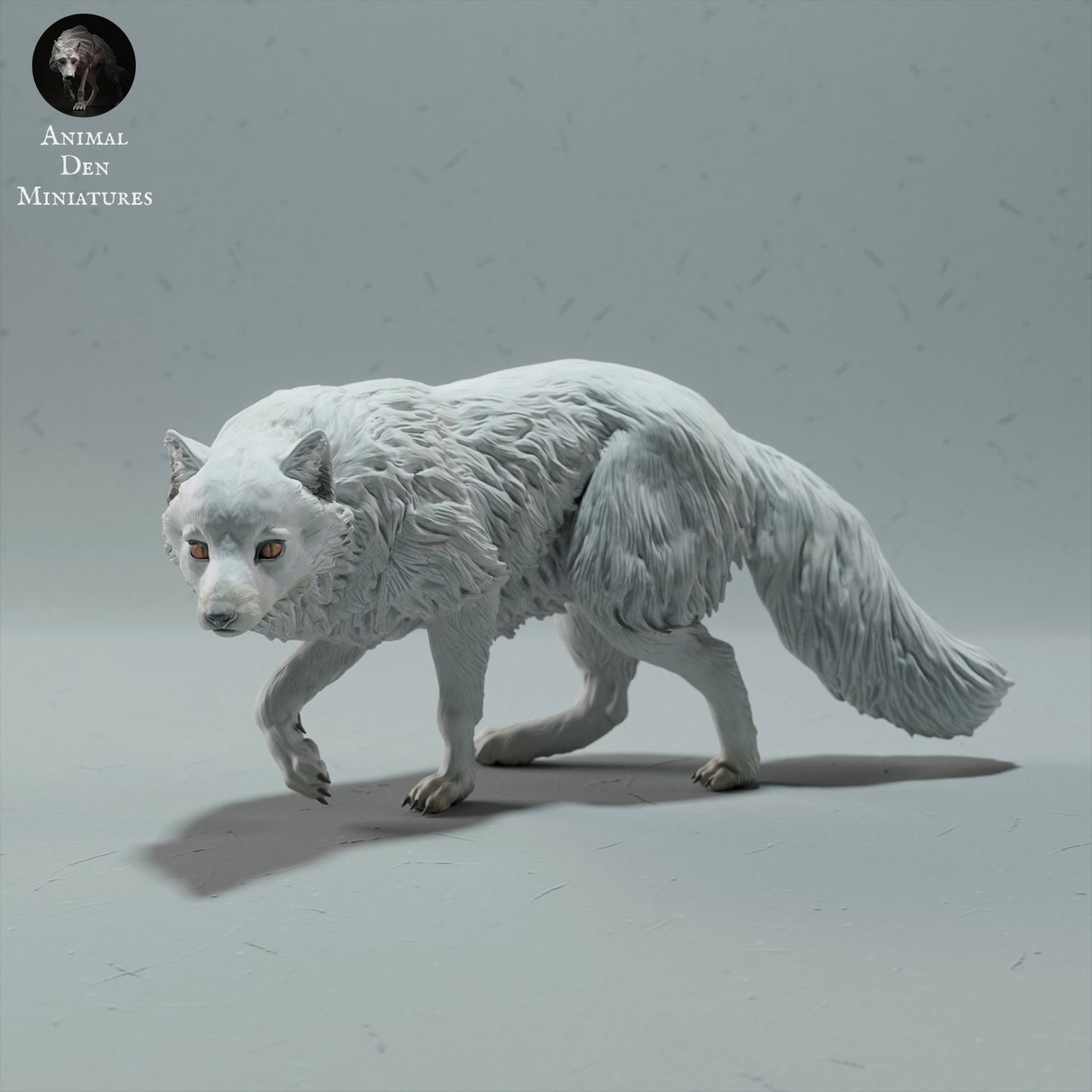 Arctic Fox | Animal Den Miniatures | UNPAINTED Miniature in Resin