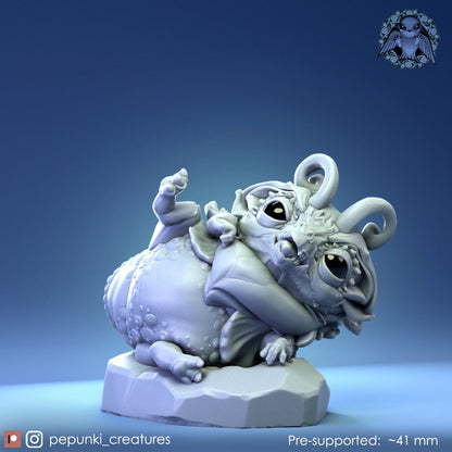 Dragon Baby (3 poses) | Pepunki Creatures | UNPAINTED Miniature in Resin