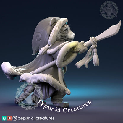 Tiger | Pepunki Creatures | UNPAINTED Miniature in Resin