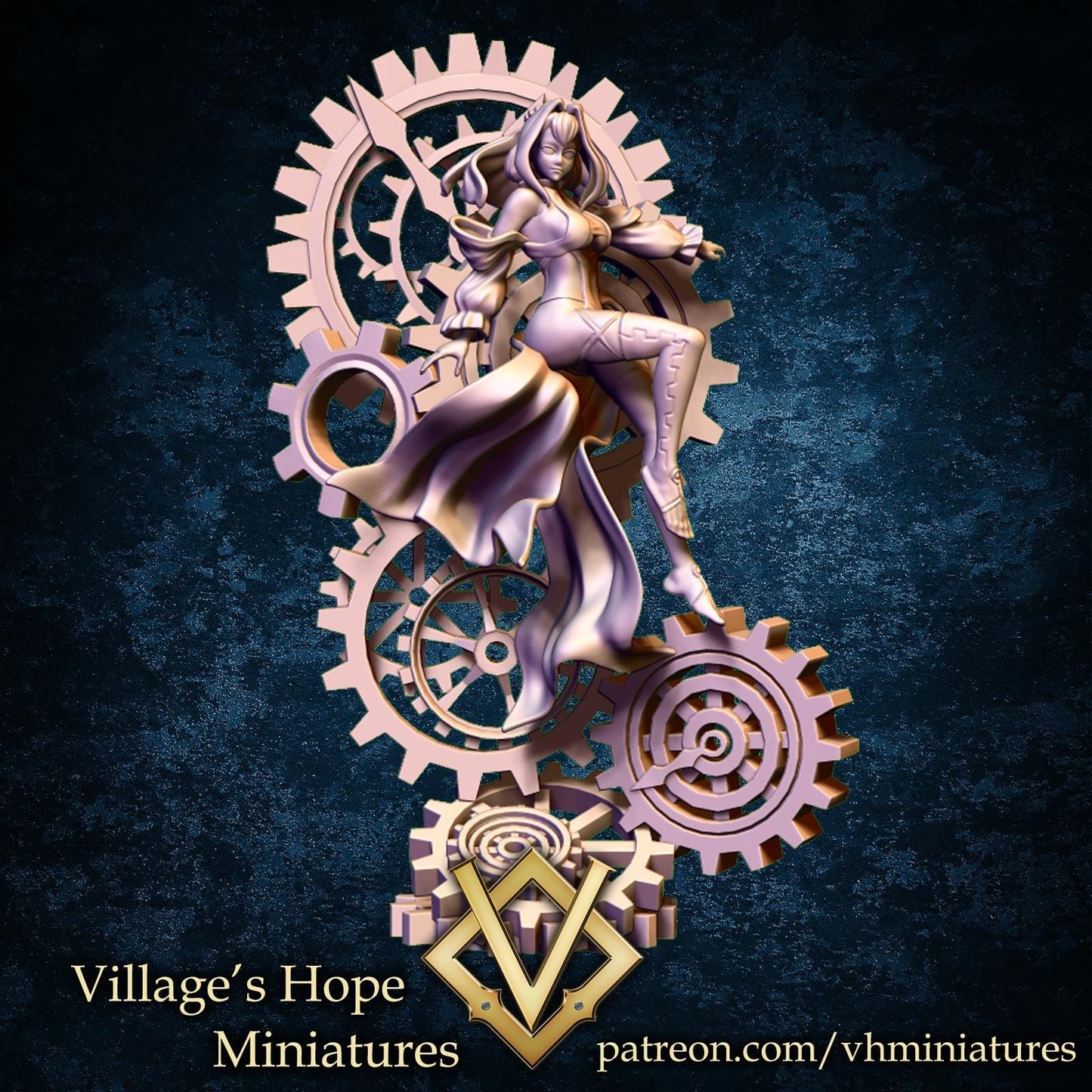Cronos Goddess of Time | Village's Hope Miniatures | UNPAINTED Miniature in Resin