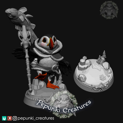Puffin | Pepunki Creatures | UNPAINTED Miniature in Resin