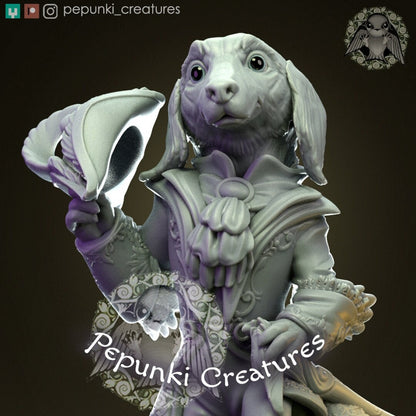 Dog Gentleman | Pepunki Creatures | UNPAINTED Miniature in Resin