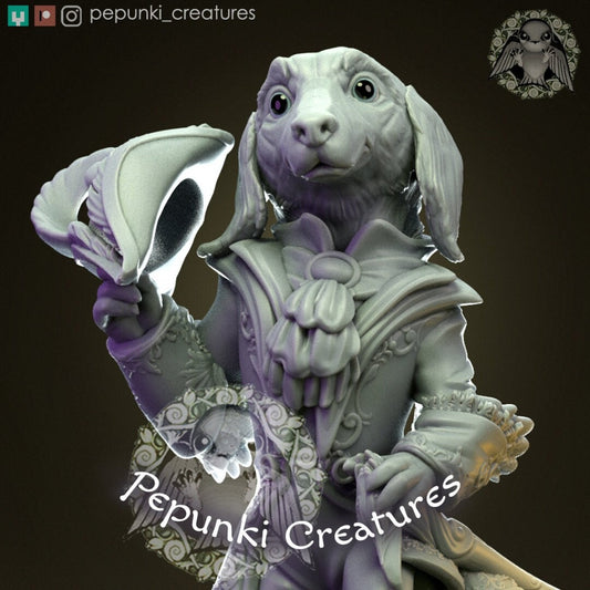 Dog Gentleman | Pepunki Creatures | UNPAINTED Miniature in Resin