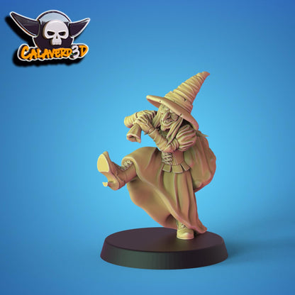 Halloween Witches Fantasy Football Team | Calaverd3D | UNPAINTED Miniature in Resin