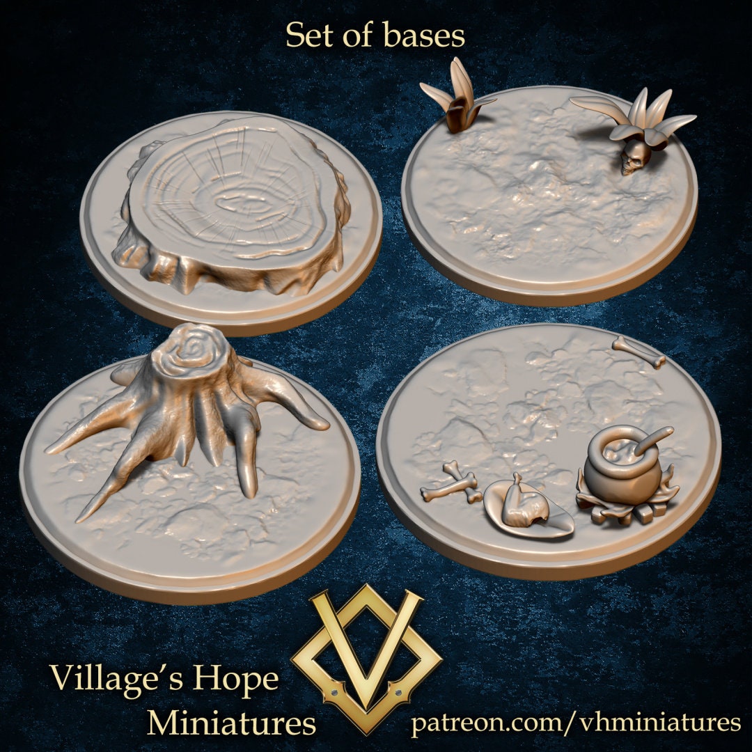 Orcs, Orc King & Victims (9 figures) | Village's Hope Miniatures | UNPAINTED Miniature in Resin