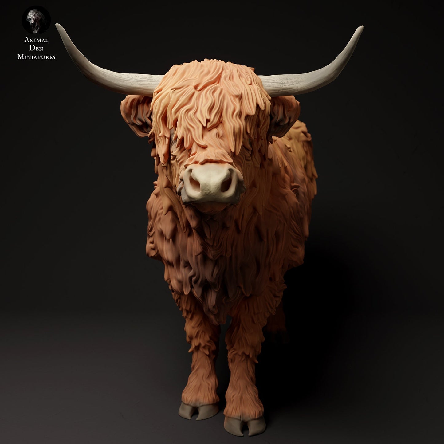 Highland Cow (3 poses) | Animal Den Miniatures | UNPAINTED Miniature in Resin