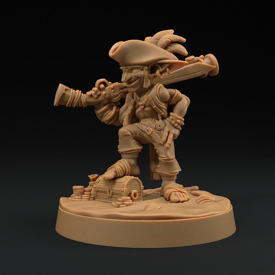 Goblin Pirates (3 versions) | Hunt for The Last Sea Angel | Dragon Trappers Lodge | UNPAINTED Miniature in Resin