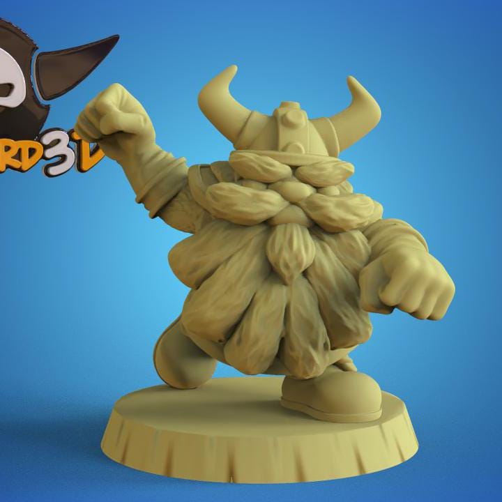 Big Headed Dwarfs Fantasy Football Team | Calaverd3D | UNPAINTED Miniature in Resin