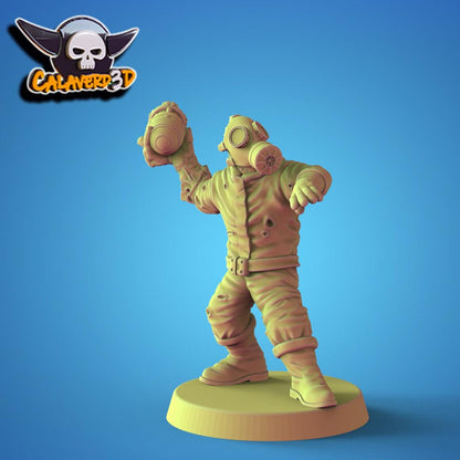 Fallout Riders Fantasy Football Team | Calaverd3D | UNPAINTED Miniature in Resin