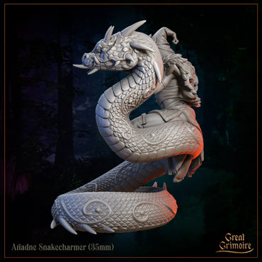 Ariadne Snakecharmer | Great Grimoire | UNPAINTED Miniature in Resin