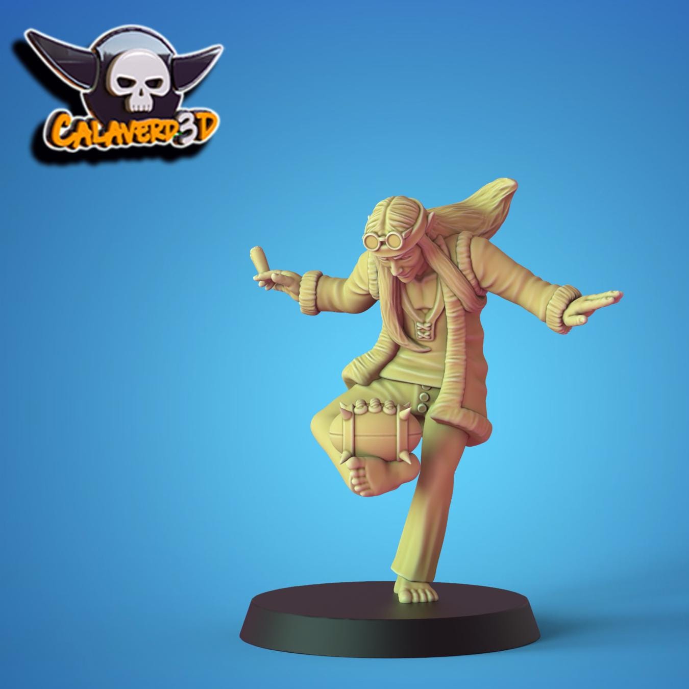Flower Power Elf Fantasy Football Team | Calaverd3D | UNPAINTED Miniature in Resin