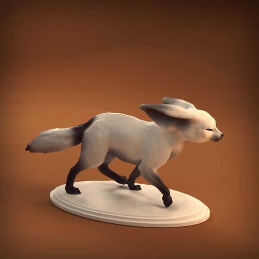 Fennec Fox | Animal Den Miniatures | UNPAINTED Miniature in Resin