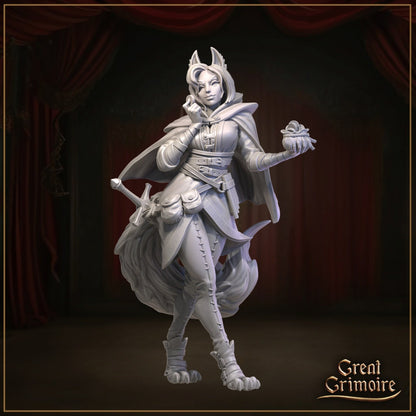 Ms. Fox | Great Grimoire | UNPAINTED Miniature in Resin