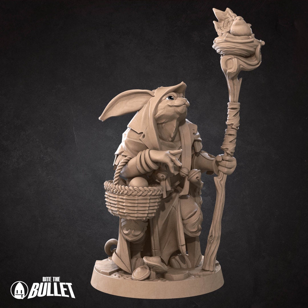 Harengon Druid | Bite the Bullet | UNPAINTED Miniature in Resin