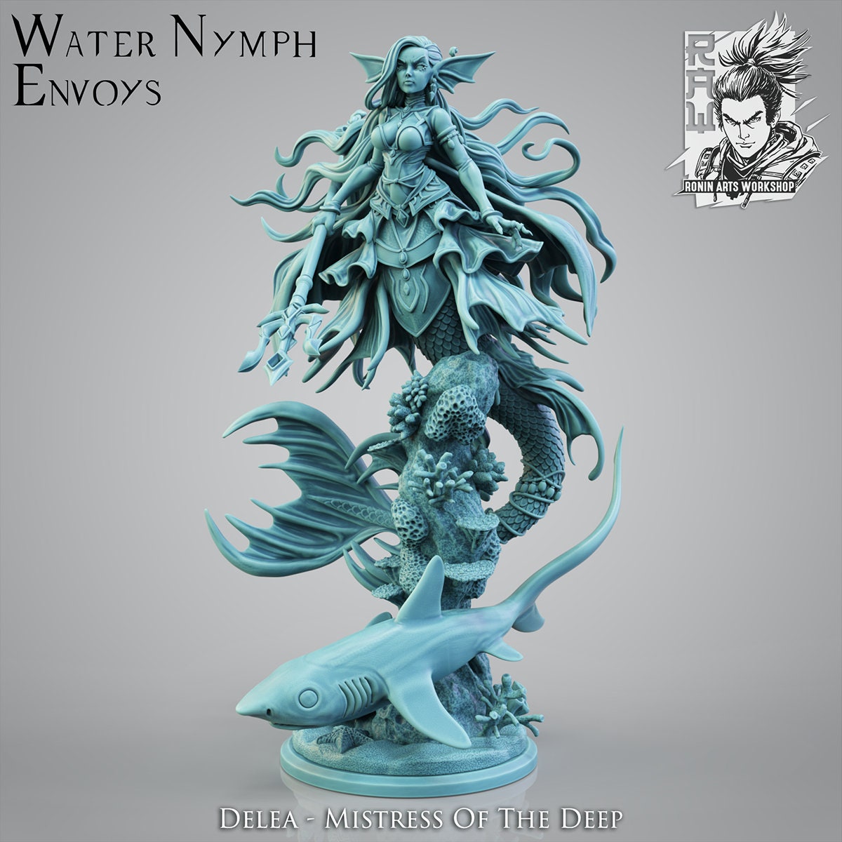 Delea, Shapeshifting Mermaid Infiltrator | Ronin Arts Workshop | UNPAINTED Miniature in Resin