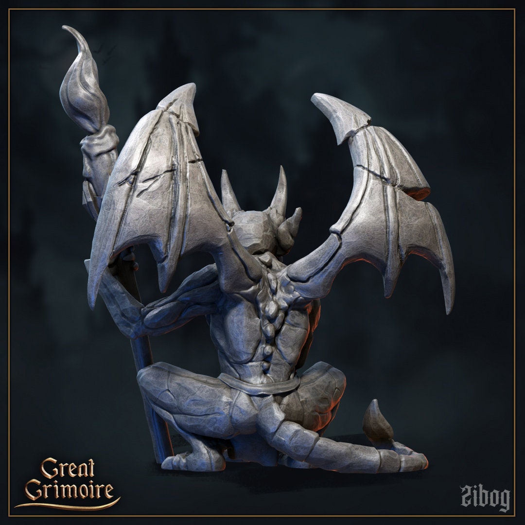 Gargoyles (5 poses) | Great Grimoire | UNPAINTED Miniature in Resin