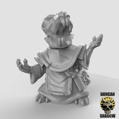 Mousle Necromancers  (Set of 3)| Duncan Shadow | UNPAINTED Miniature in Resin