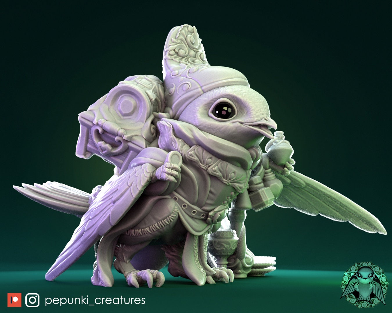 Swift Merchant | Pepunki Creatures | UNPAINTED Miniature in Resin