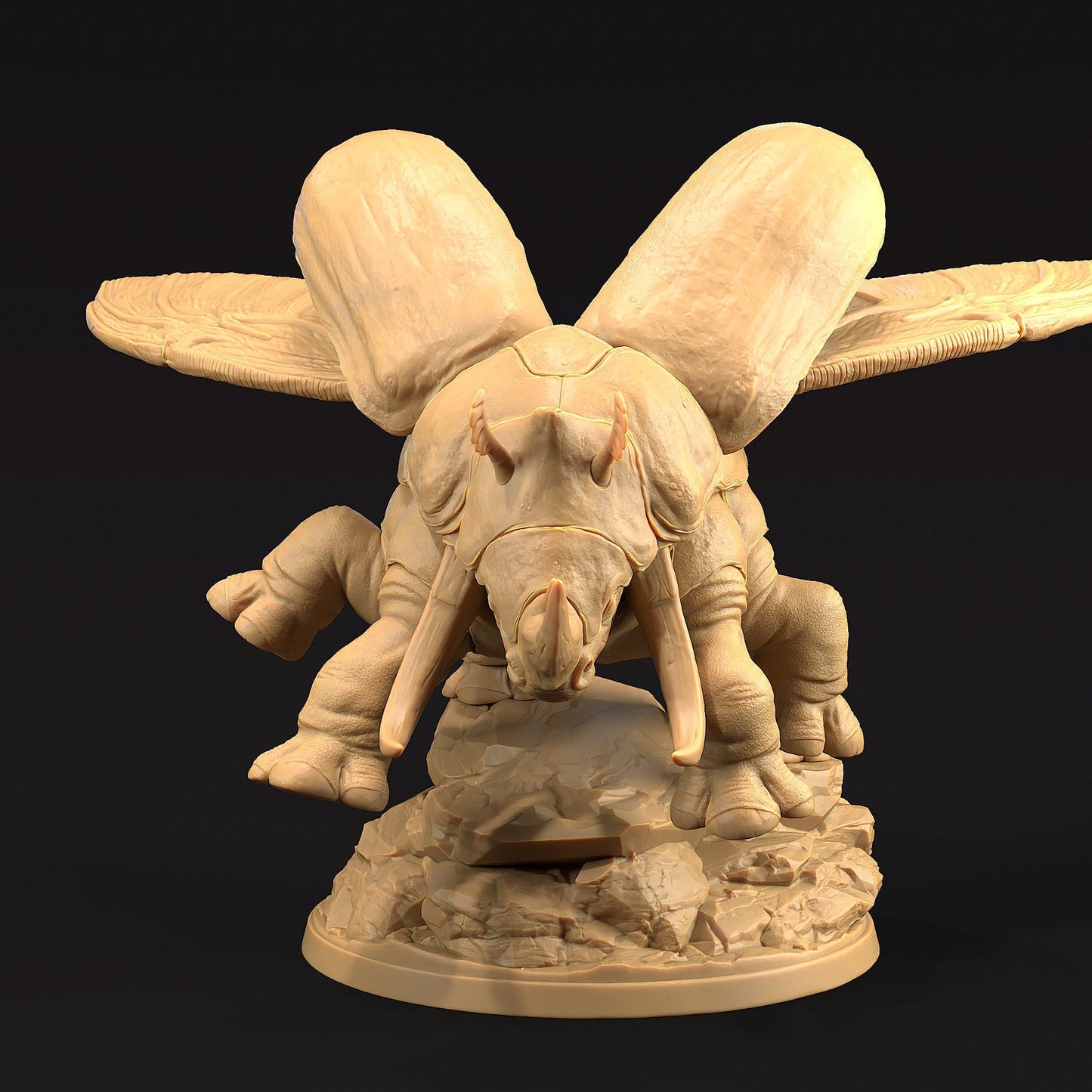 Rhinocerous Beetles | Copperlock's Zoo | Dragon Trapper's Lodge | UNPAINTED Miniature in Resin