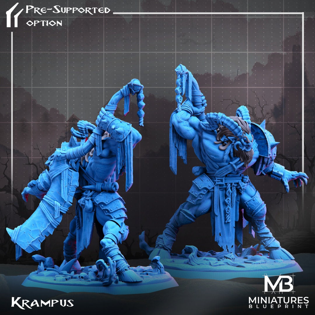Krampus | Miniatures Blueprint | UNPAINTED Miniature in Resin