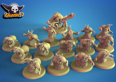 Battle Snails Fantasy Football Team | Calaverd3D | UNPAINTED Miniature in Resin
