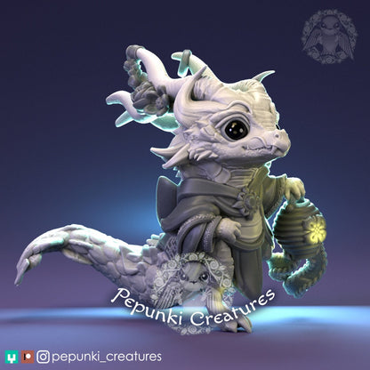 Little Dragon | Chinese New Year | Year of the Dragon | Pepunki Creatures | UNPAINTED Miniature in Resin