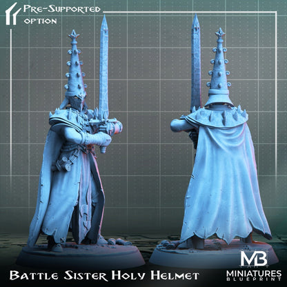 Battle Sisters (4 versions) | Miniatures Blueprint | UNPAINTED Miniature in Resin