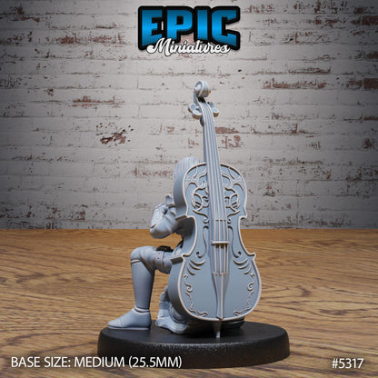 Vagabond Bard Set | Village Musician | Bass Player | Epic Miniatures | UNPAINTED Miniature in Resin