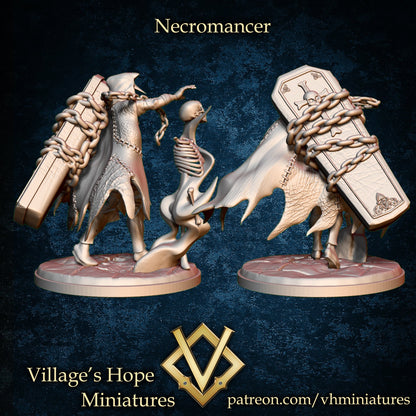 The Necromancer | Village's Hope Miniatures | UNPAINTED Miniature in Resin