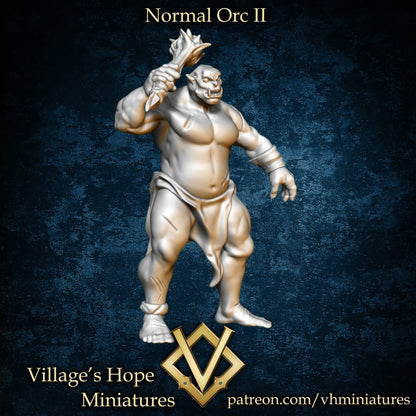 Orcs, Orc King & Victims (9 figures) | Village's Hope Miniatures | UNPAINTED Miniature in Resin