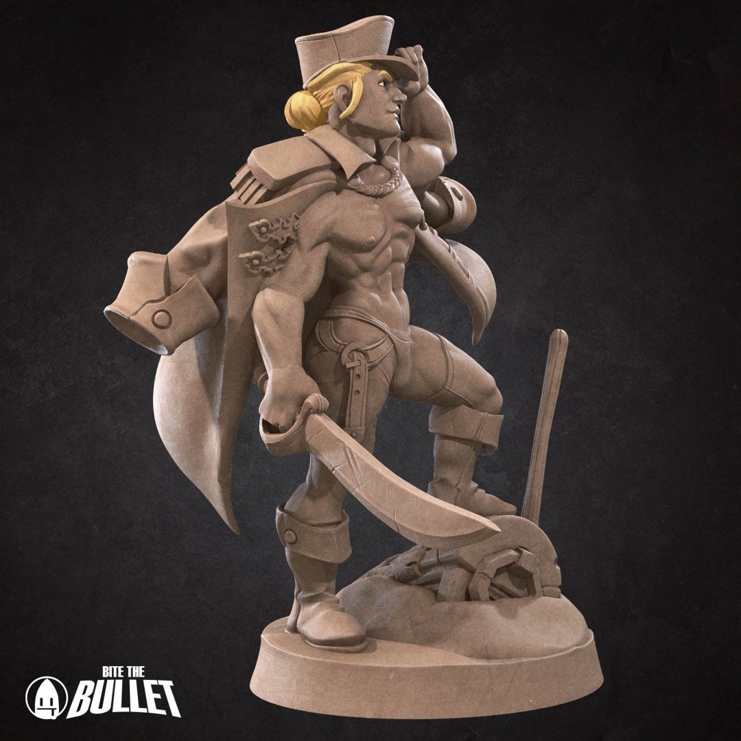 Ken Sawyer, the Exotic Marine | Bite the Bullet | UNPAINTED Miniature in Resin