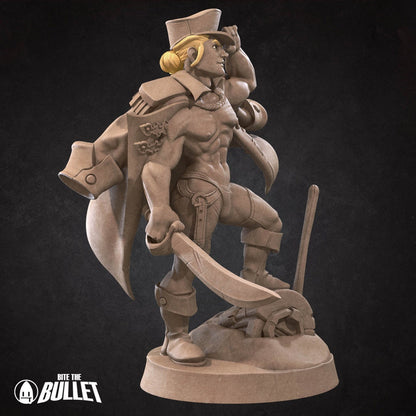 Ken Sawyer, the Exotic Marine | Bite the Bullet | UNPAINTED Miniature in Resin