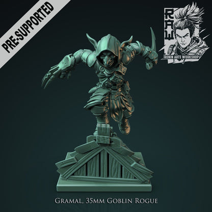 Gramal, Globlin Rogue | Ronin Arts Workshop | UNPAINTED Miniature in Resin