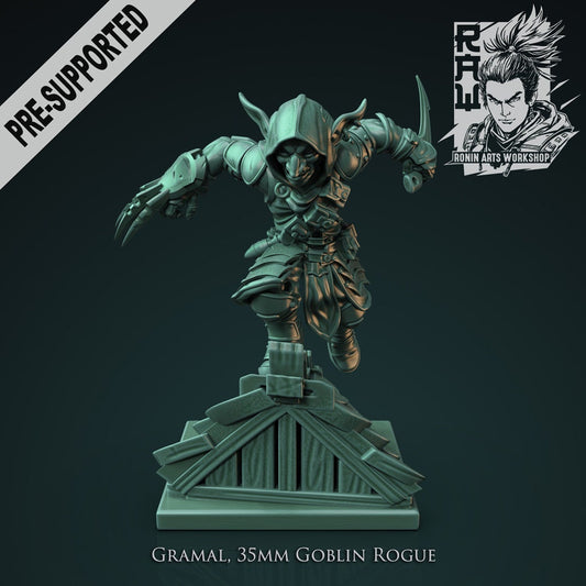 Gramal, Globlin Rogue | Ronin Arts Workshop | UNPAINTED Miniature in Resin