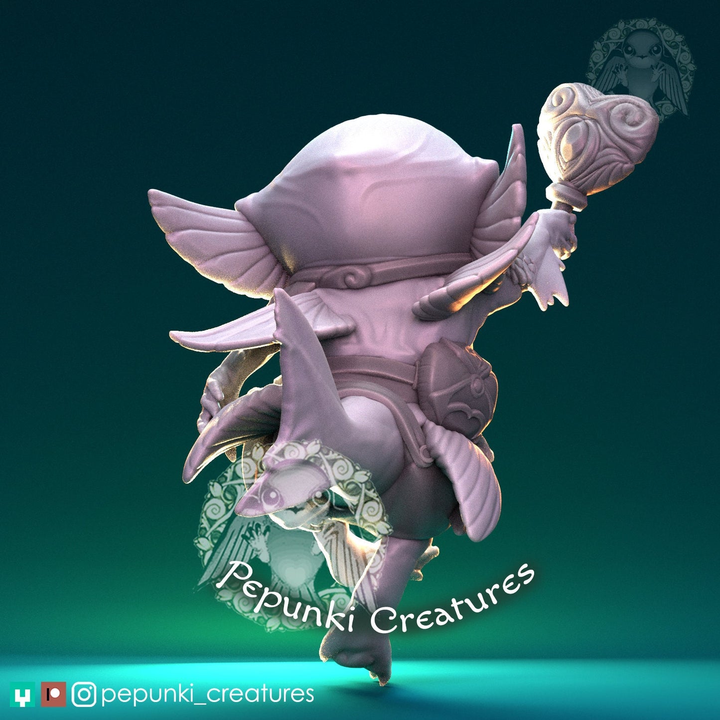 Josephino Little Sea Creature | Pepunki Creatures | UNPAINTED Miniature in Resin