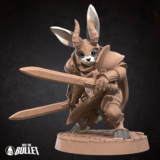 Harengon Warrior | Bite the Bullet | UNPAINTED Miniature in Resin